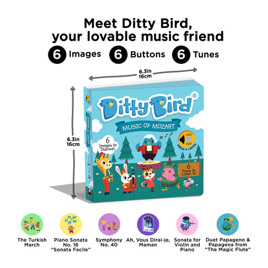 Ditty Bird (USB-C) - Music of Mozart
