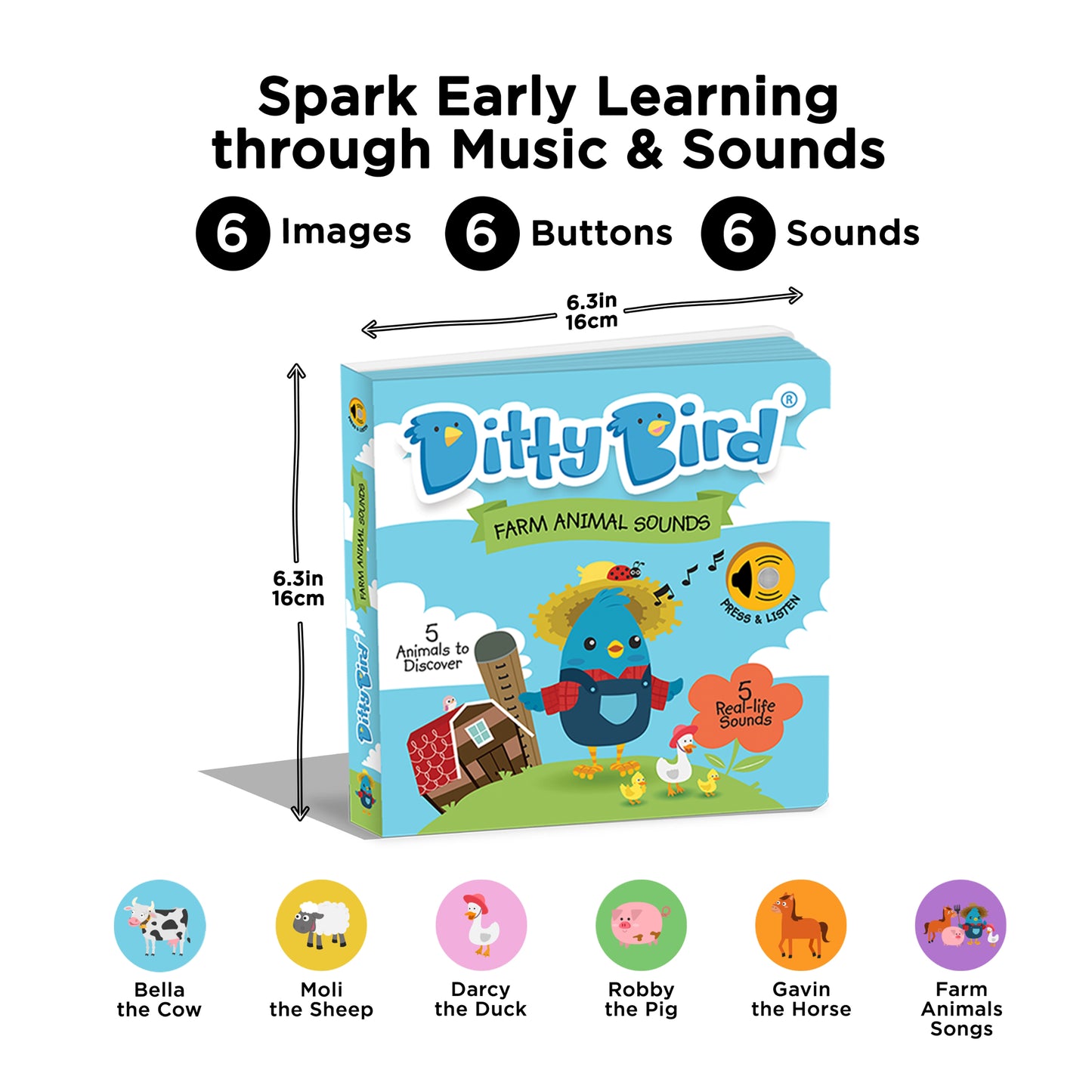 Ditty Bird (USB-C) - Farm Animal Sounds