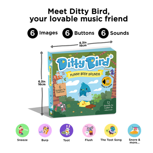 Ditty Bird (USB-C) - Funny Body Sounds