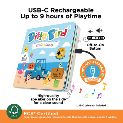 Ditty Bird (USB-C) - Color Songs