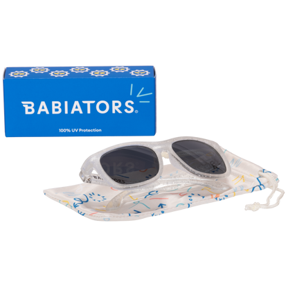 (Navigator) Silver Shimmer | Smoke Lenses