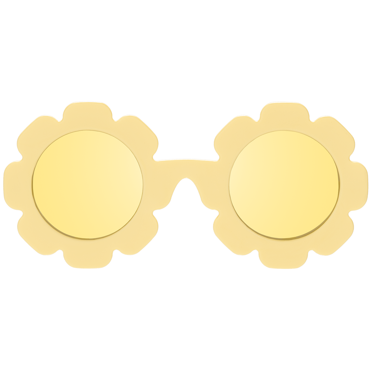 (Flower) Sun Ray | Yellow Mirrored Lenses [POLARIZED]