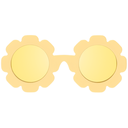(Flower) Sun Ray | Yellow Mirrored Lenses [POLARIZED]