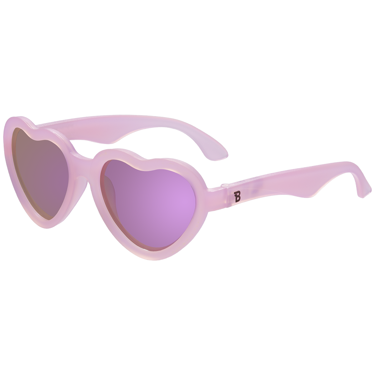 (Heart) Frosted Pink | Purple Lenses [POLARIZED]