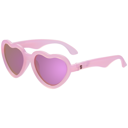 (Heart) Frosted Pink | Purple Lenses [POLARIZED]