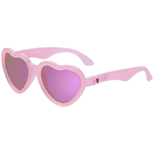 (Heart) Frosted Pink | Purple Lenses [POLARIZED]