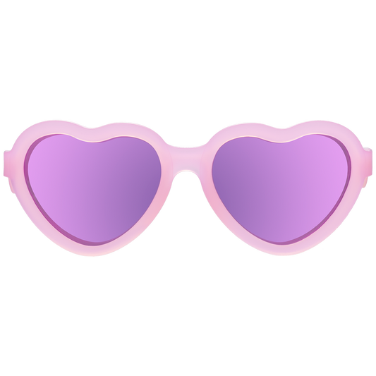 (Heart) Frosted Pink | Purple Lenses [POLARIZED]